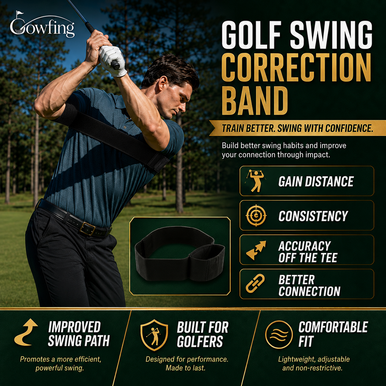 Golf Swing Correction Band