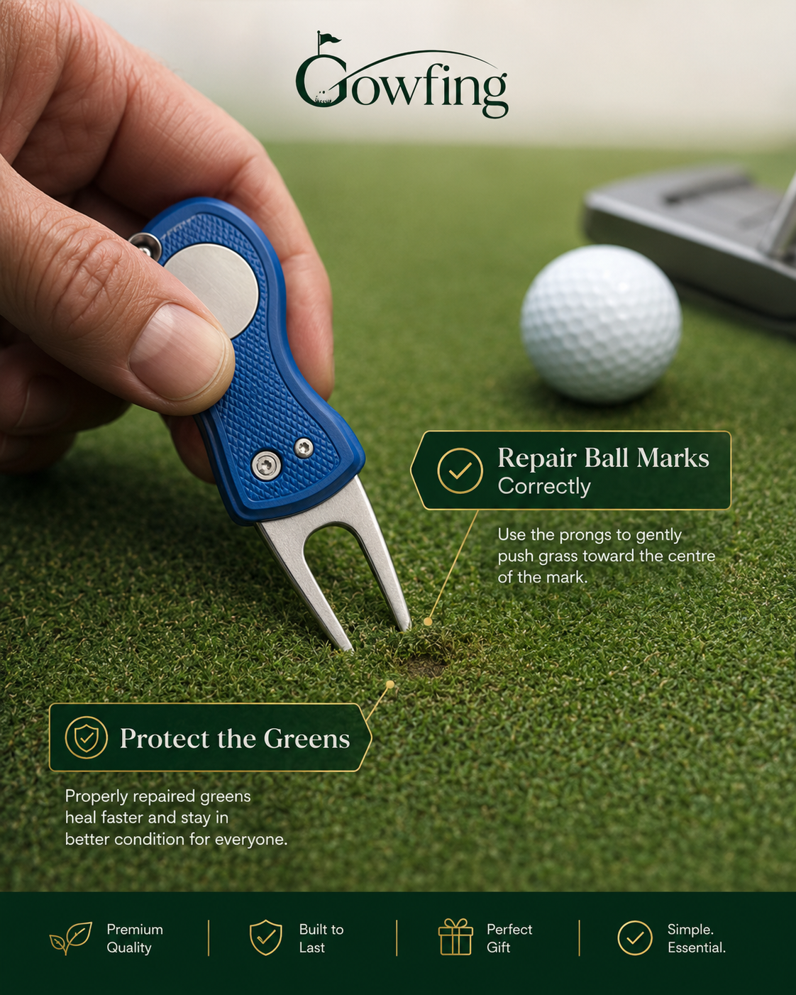 Gowfing Golf Essentials Bundle